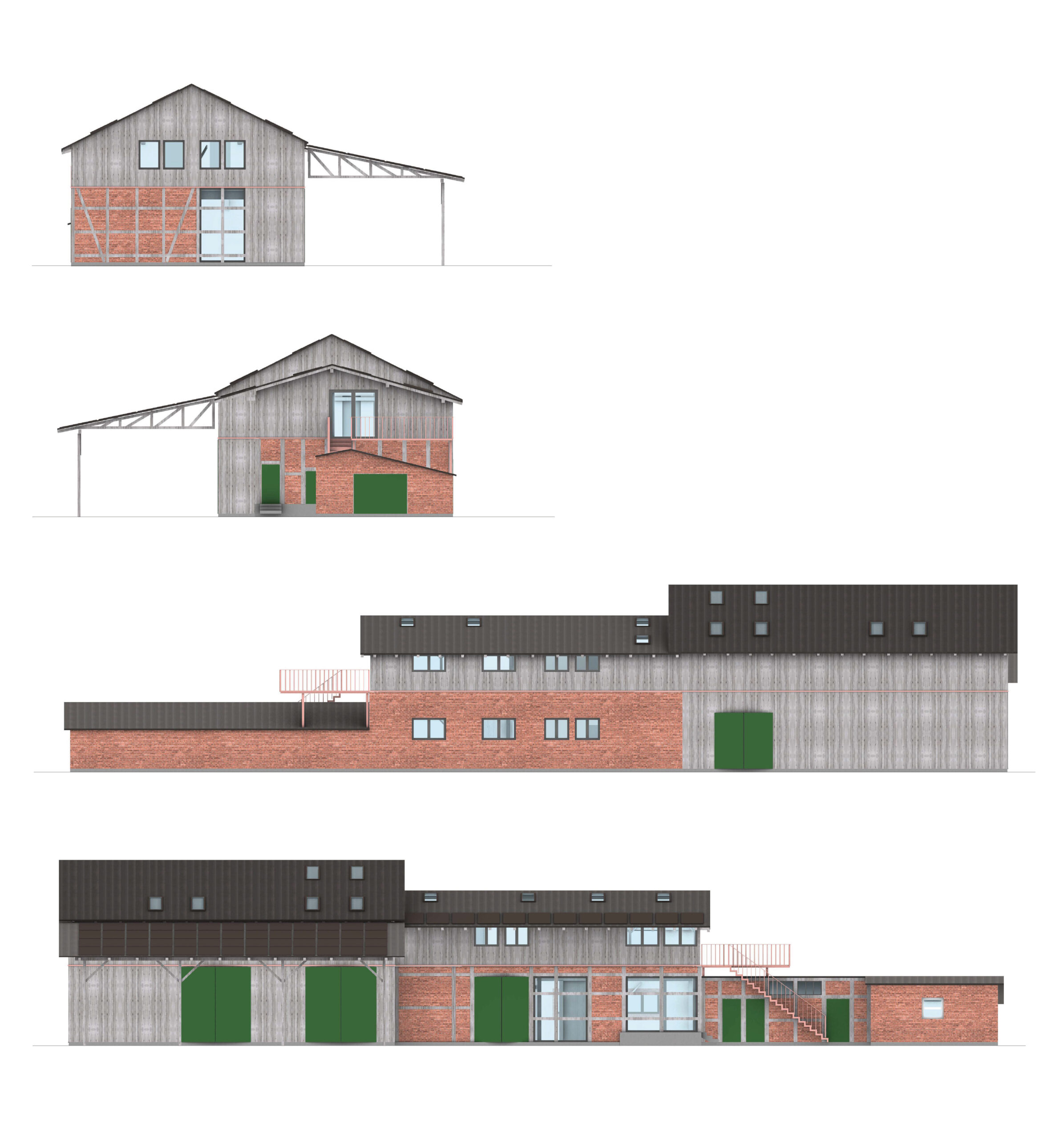 Planungszeichnungen Scheune Sassenhof